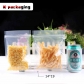 5 pcs Food Grade 3-side Seal 0.16mm Ziplock Mylar Bags Plastic Resealable Bags